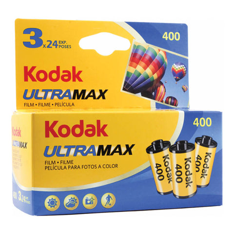 Kodak Ultramax 400 135-24 Colour Negative Film (3-roll pack)